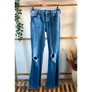 PS Erin Wasson Flared Distressed Denim